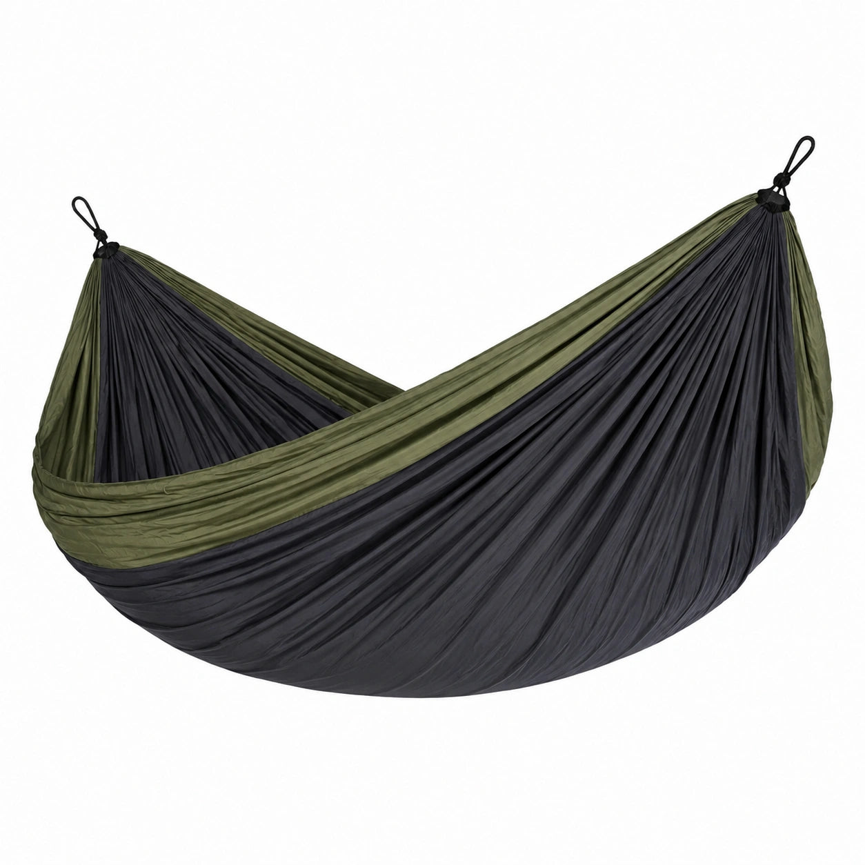Hamac en nylon vert et noir 260x140 cm